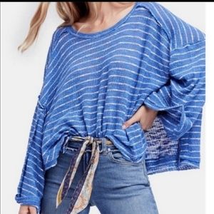 Free People Island Girl Hacci Sweater -SML